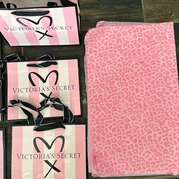 Victoria's Secret Shopping Bags with Wrapping Papers - Picture 3 of 5